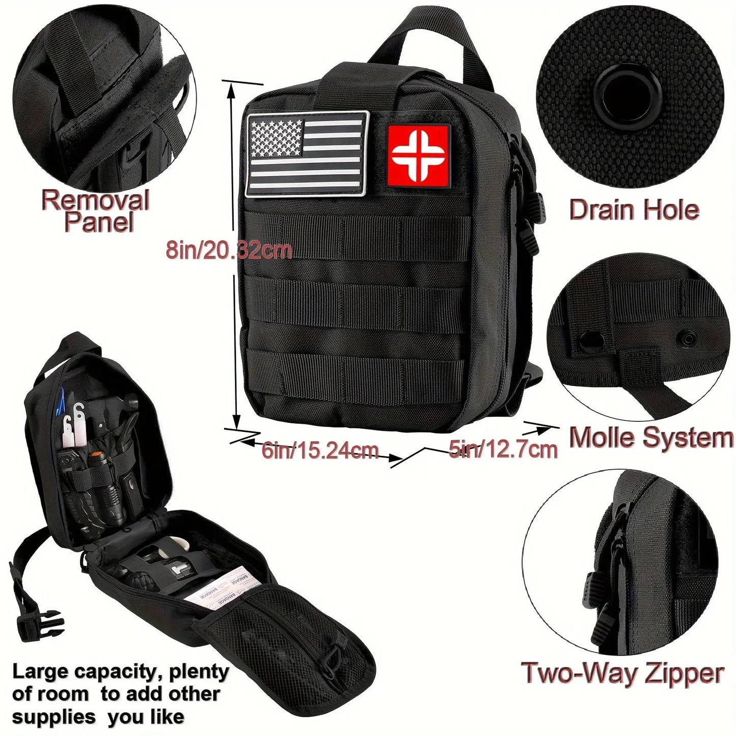 142-Piece Ultimate Survival Kit - Comprehensive Emergency Preparedness Gear with Durable Nylon MOLLE Bag, Multitool Axe & Shovel, Perfect for Outdoor Camping, Car, and Christmas Gift Ideas for Men WardBoyzPROShop