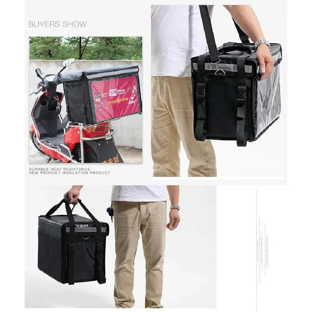 30L Extra Large Cooler Bag Car Ice Pack Insulated Thermal Lunch Pizza Fresh Food delivery Container Refrigerator WardBoyzPROShop
