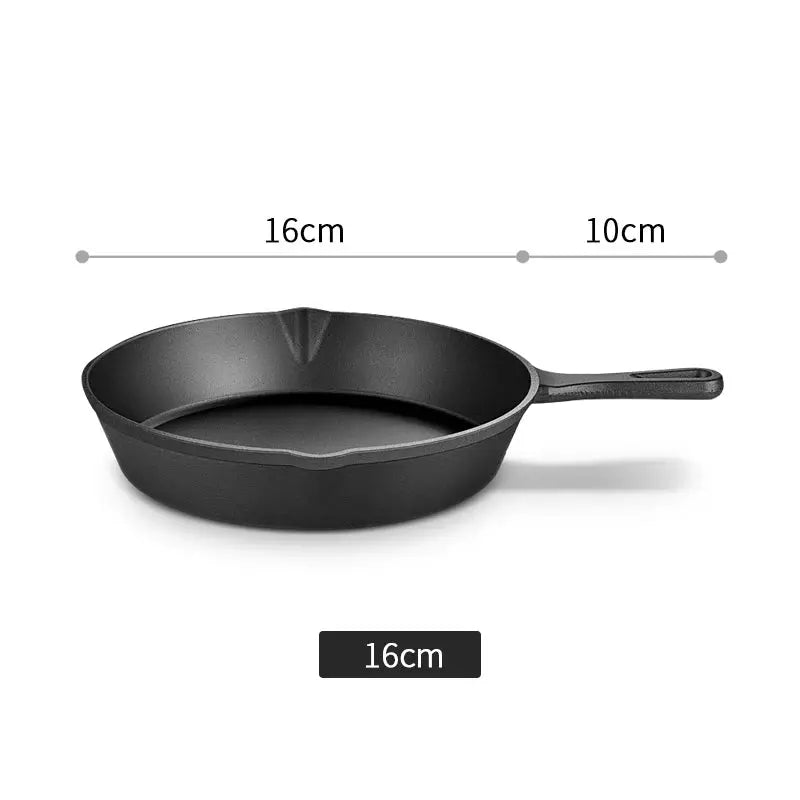 14/16/20cm Cast Iron Frying Pan,Non-stick Skillet Kitchen Fry Pot,Breakfast Pan Omelette pancake pan,Induction Cooking Cookware WardBoyzPROShop