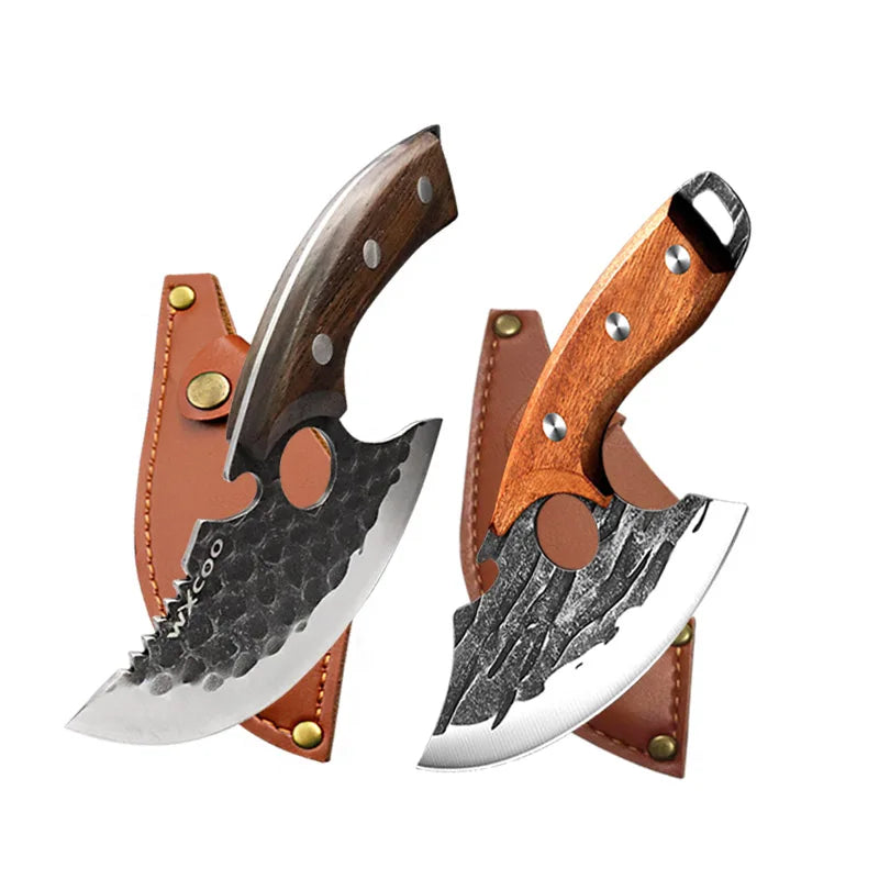 Boning Knives Meat Cleaver Hand Forged Kitchen Knife Wooden Handle Butcher Knife Stainless Steel Cooking Knife Kitchen Gadgets
