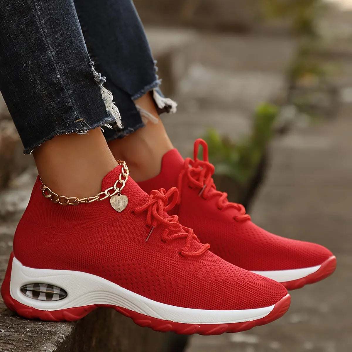 Breathable Mesh Women's Running Shoes - Lightweight, Non-Slip, All-Season Sneakers with Air Cushion Support for Outdoor Activities, Casual Athletic Footwear WardBoyzPROShop
