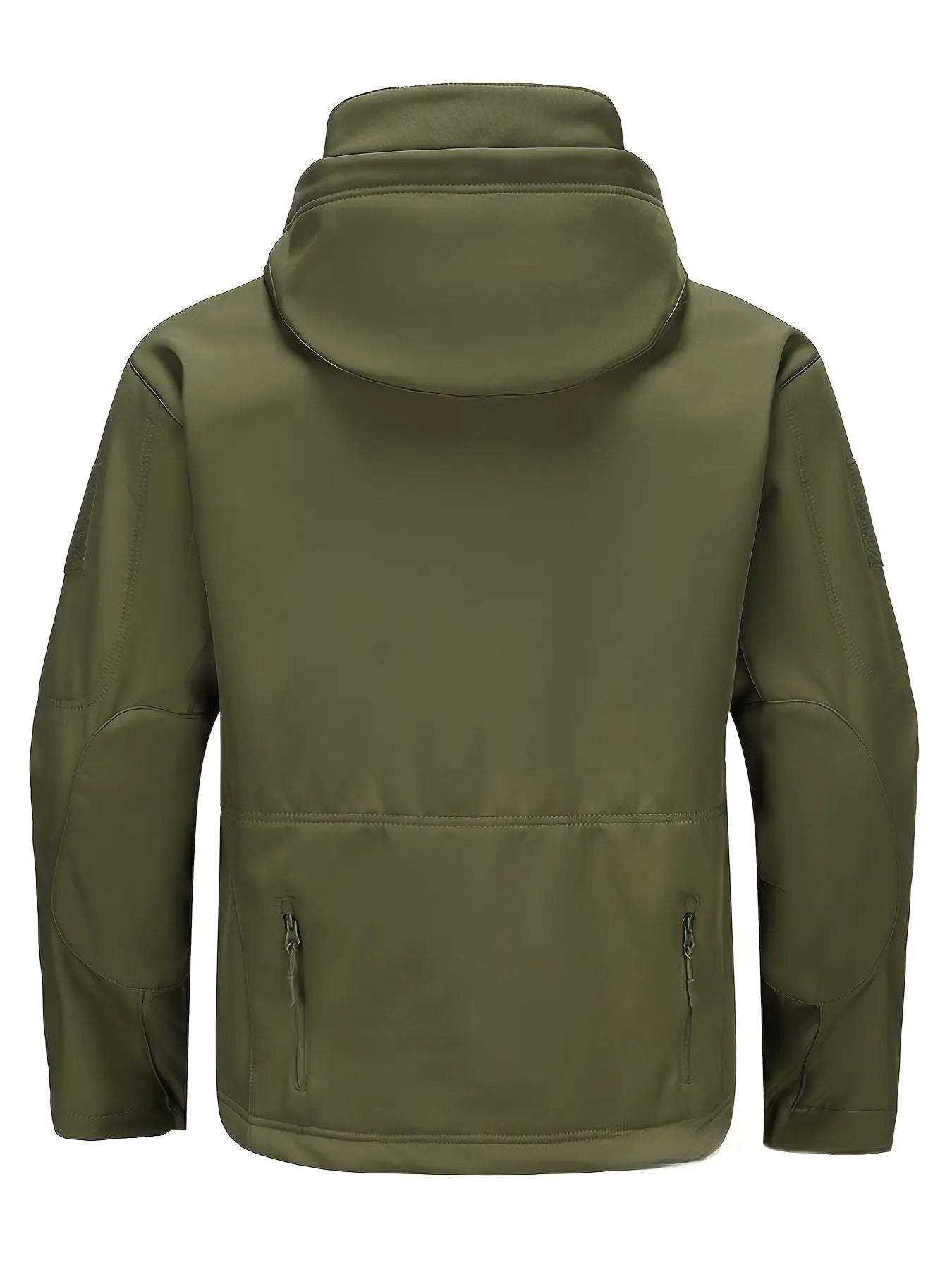 Water-resistant Camouflage Hooded Fleece Jacket and Pants Set for Men Multi-Pocket Design Ideal for Outdoor Wear Autumn and Winter WardBoyzPROShop