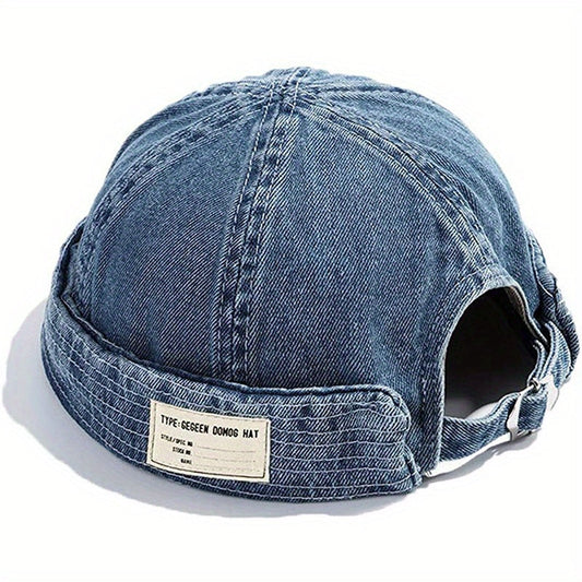 1PC Brimless Denim Hat Men Women Retro Caps Washed Cowboy Skullcap WardBoyzPROShop