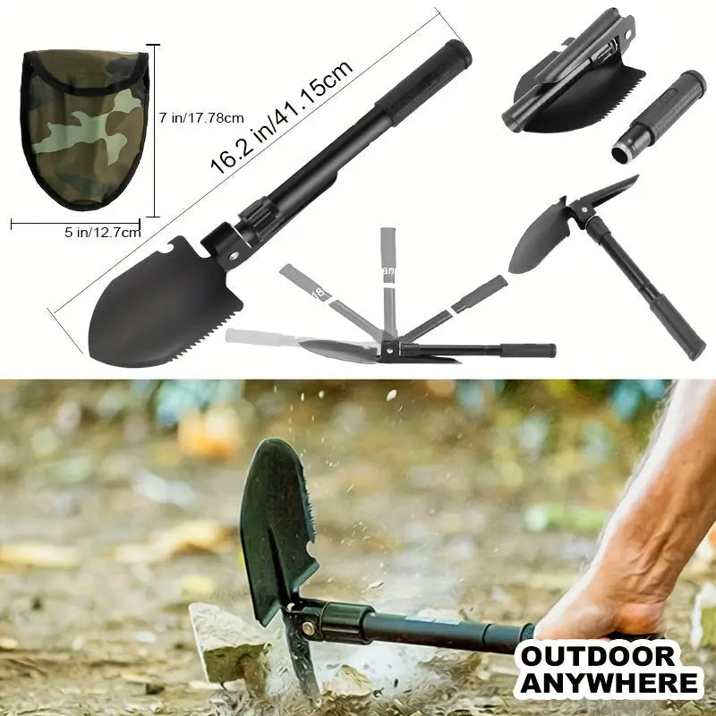 142-Piece Ultimate Survival Kit - Comprehensive Emergency Preparedness Gear with Durable Nylon MOLLE Bag, Multitool Axe & Shovel, Perfect for Outdoor Camping, Car, and Christmas Gift Ideas for Men WardBoyzPROShop