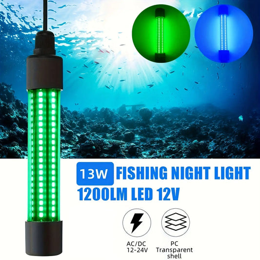 1200LM High-Powered LED Underwater Fishing Light Stick - Attracts Fish, Squid, and Prawns from 50-100m Distance - Battery Powered, Waterproof, and Durable PPS Material WardBoyzPROShop