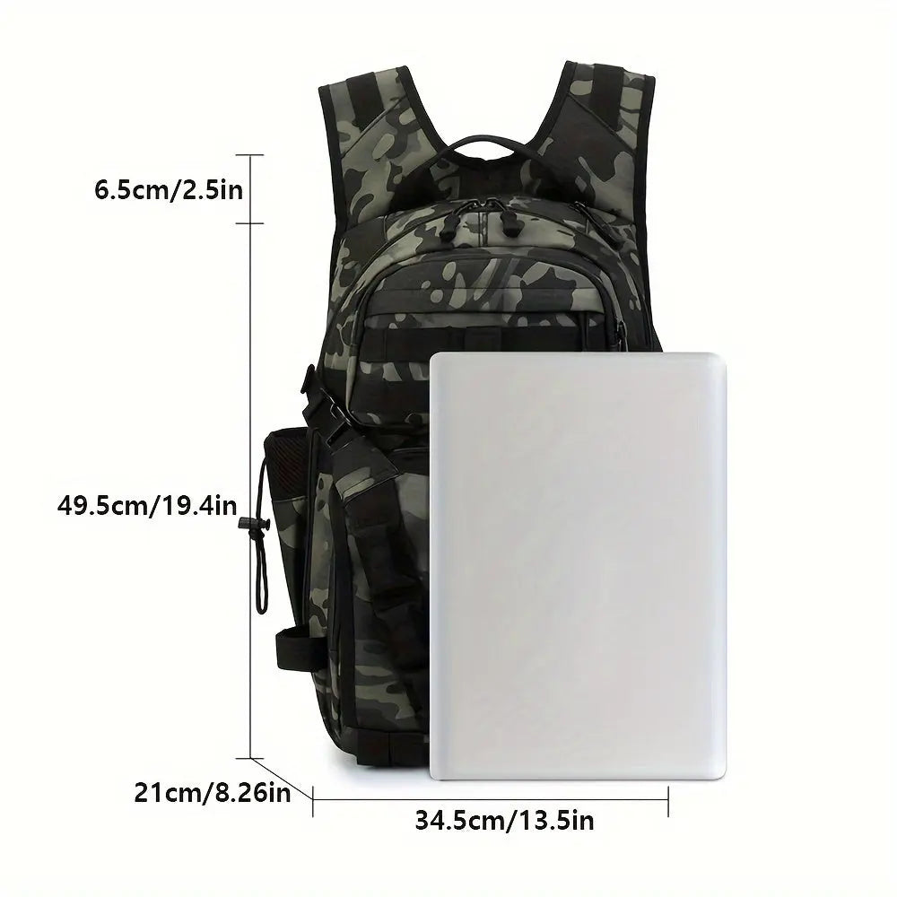 1pc Premium Fishing Backpack - Spacious Storage for Bait, Hooks, Line & Reels - Durable, Portable, Perfect for Outdoor Fishing Adventures WardBoyzPROShop
