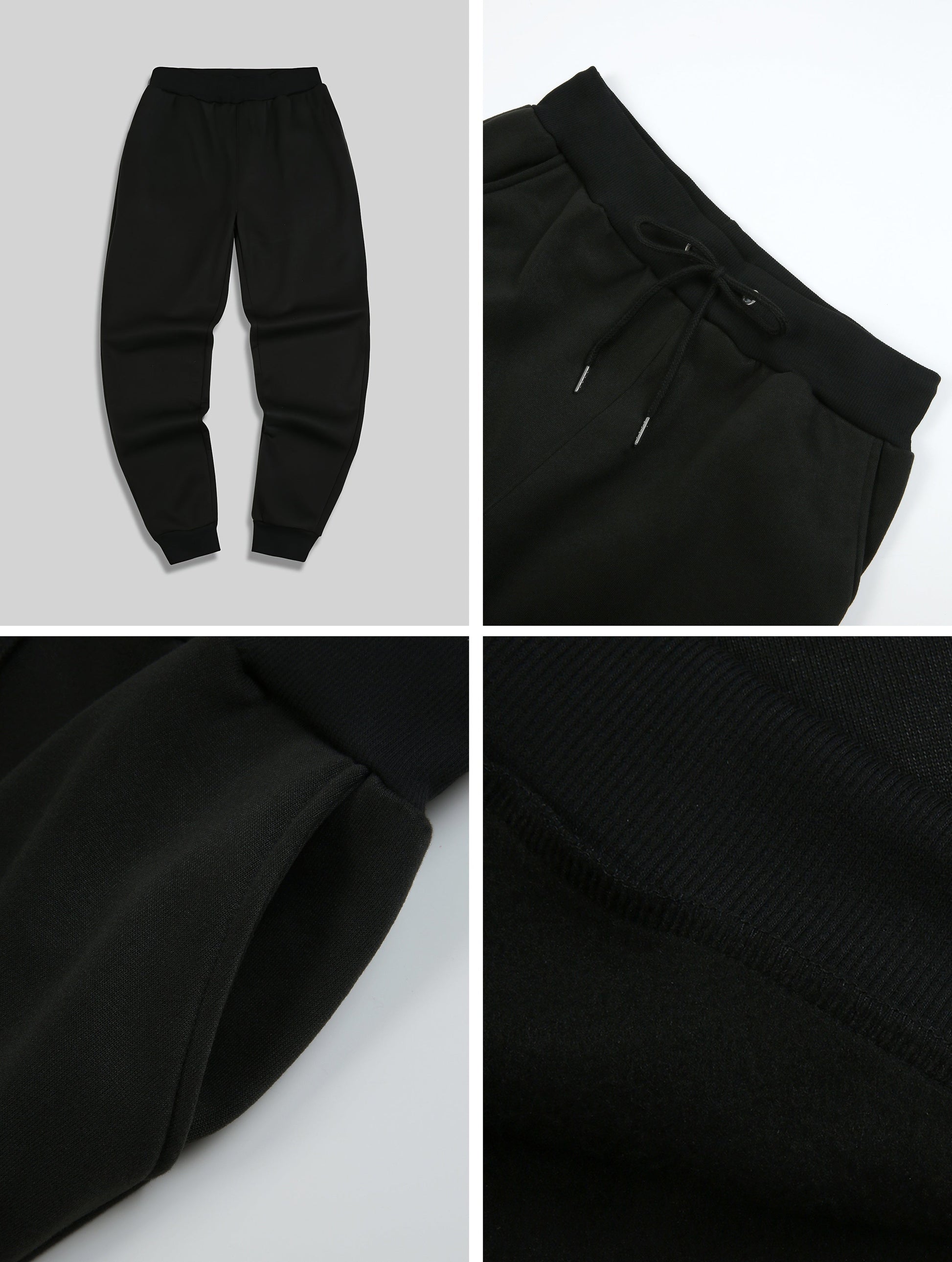 3pcs Men's Casual Jogger Sweatpants - Soft, Comfortable, Polyester Blend for Fall & Winter, Black/Navy/Gray WardBoyzPROShop