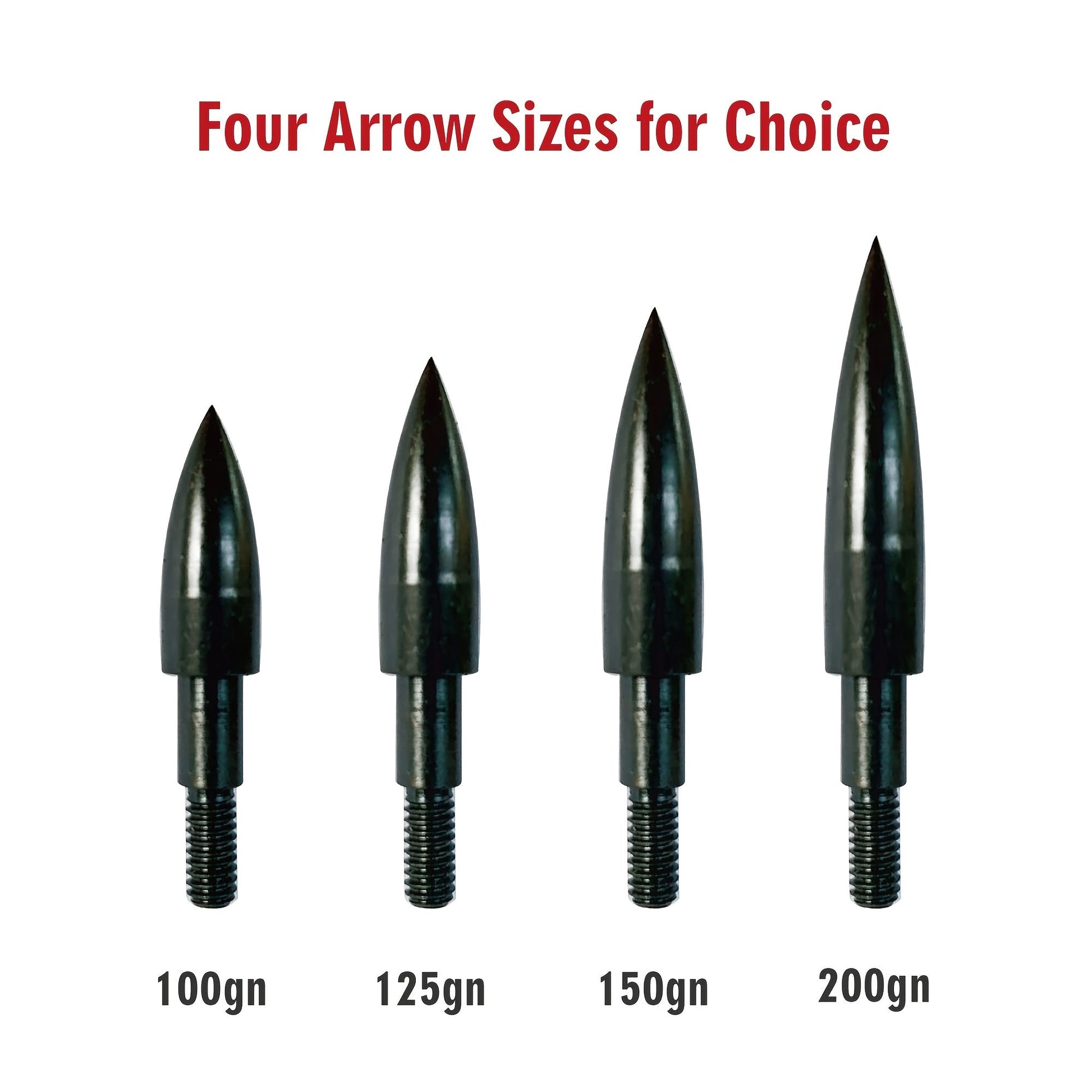 24pcs Archery Arrow Tips 100/125 Grain Field Tips 5/16 Inch Screw in Bullet Points, Archery Target Crossbow Practice Tip for Arrow Recurve Bow Compound Bow, Hunting Bow Arrow Target Practice WardBoyzPROShop