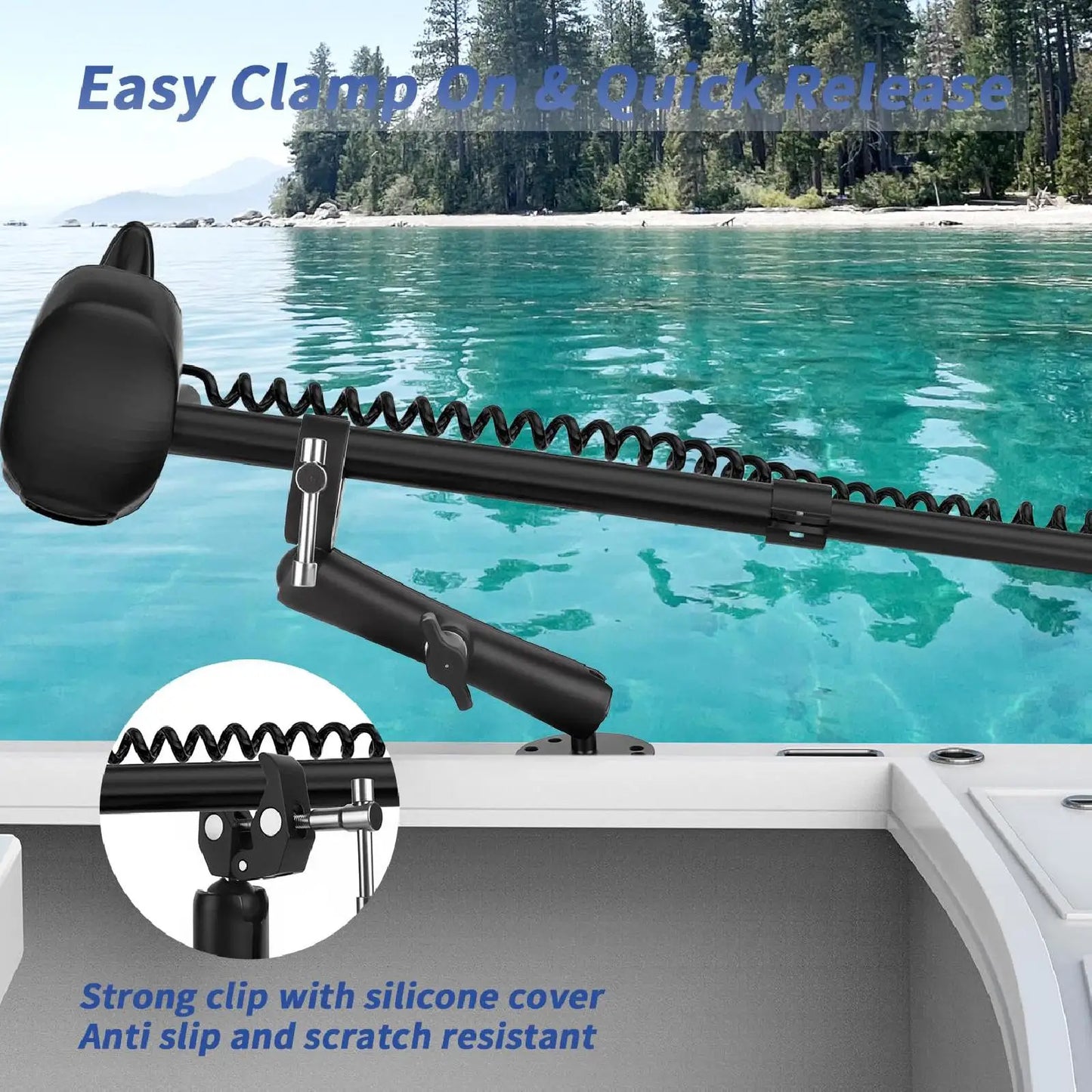 1 PcTrolling Motor Stabilizer Support Parts for Flat Bottom Boats Boating Sports Outdoor Sports Boating Sailing Boat Easy to Use
