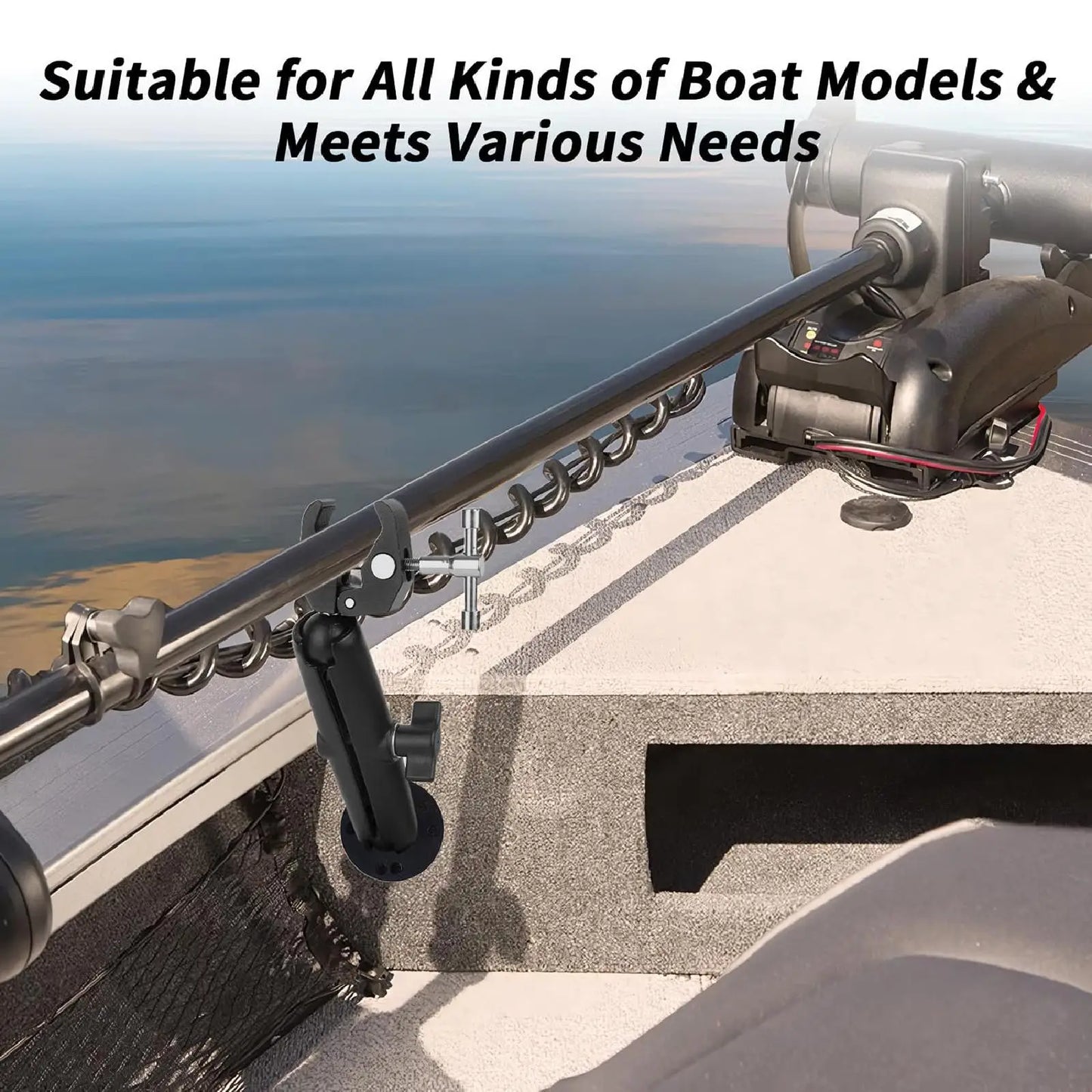 1 PcTrolling Motor Stabilizer Support Parts for Flat Bottom Boats Boating Sports Outdoor Sports Boating Sailing Boat Easy to Use
