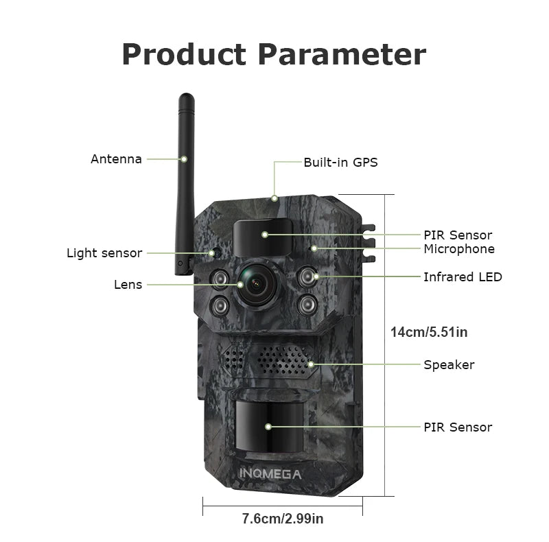 Hunting Trail Cameras 5MP With 940nm Infrared Night Vision Wild Camera Waterproof For Wildlife Monitoring and Scouting