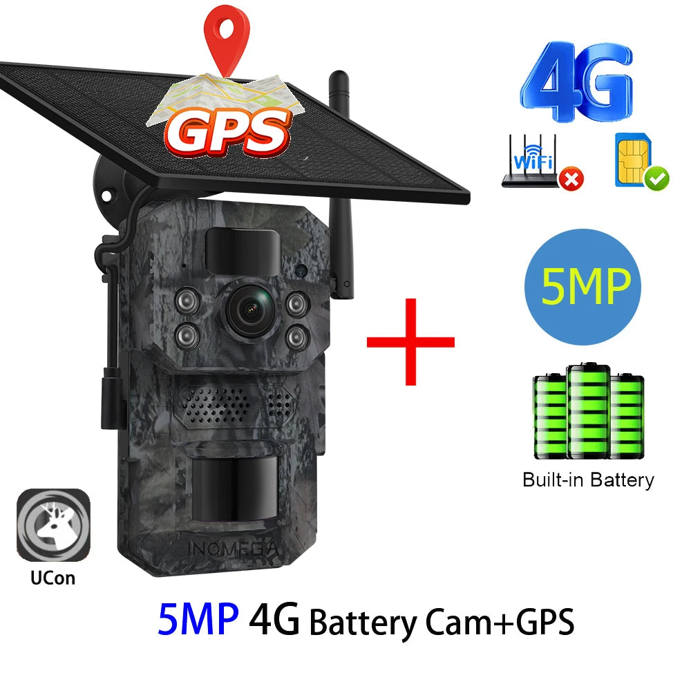 Hunting Trail Cameras 5MP With 940nm Infrared Night Vision Wild Camera Waterproof For Wildlife Monitoring and Scouting