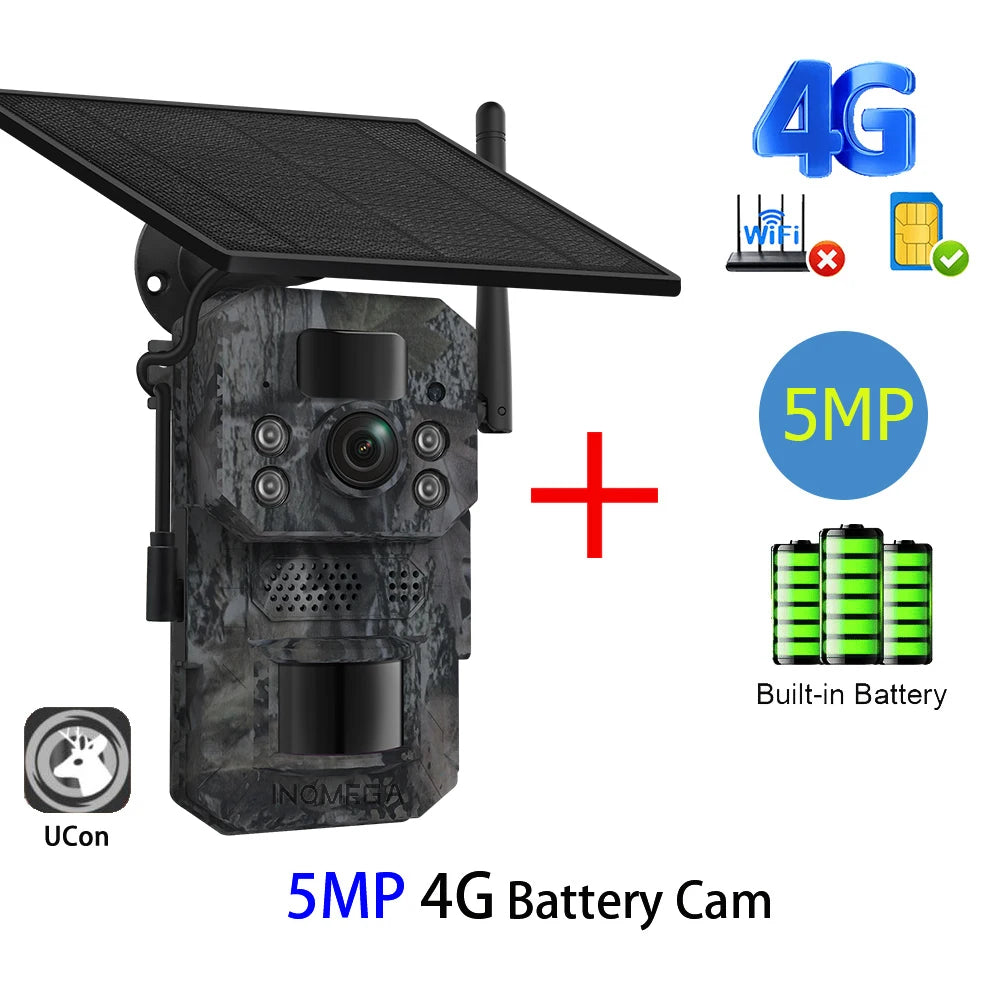 Hunting Trail Cameras 5MP With 940nm Infrared Night Vision Wild Camera Waterproof For Wildlife Monitoring and Scouting