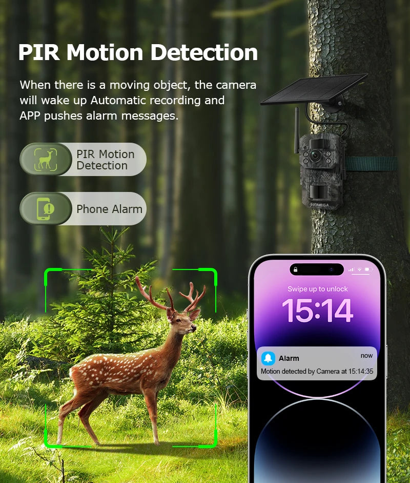 Hunting Trail Cameras 5MP With 940nm Infrared Night Vision Wild Camera Waterproof For Wildlife Monitoring and Scouting