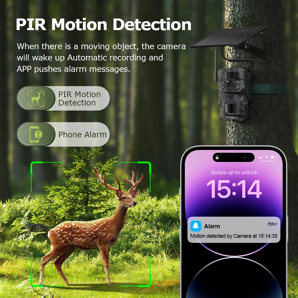 Hunting Trail Cameras 5MP With 940nm Infrared Night Vision Wild Camera Waterproof For Wildlife Monitoring and Scouting
