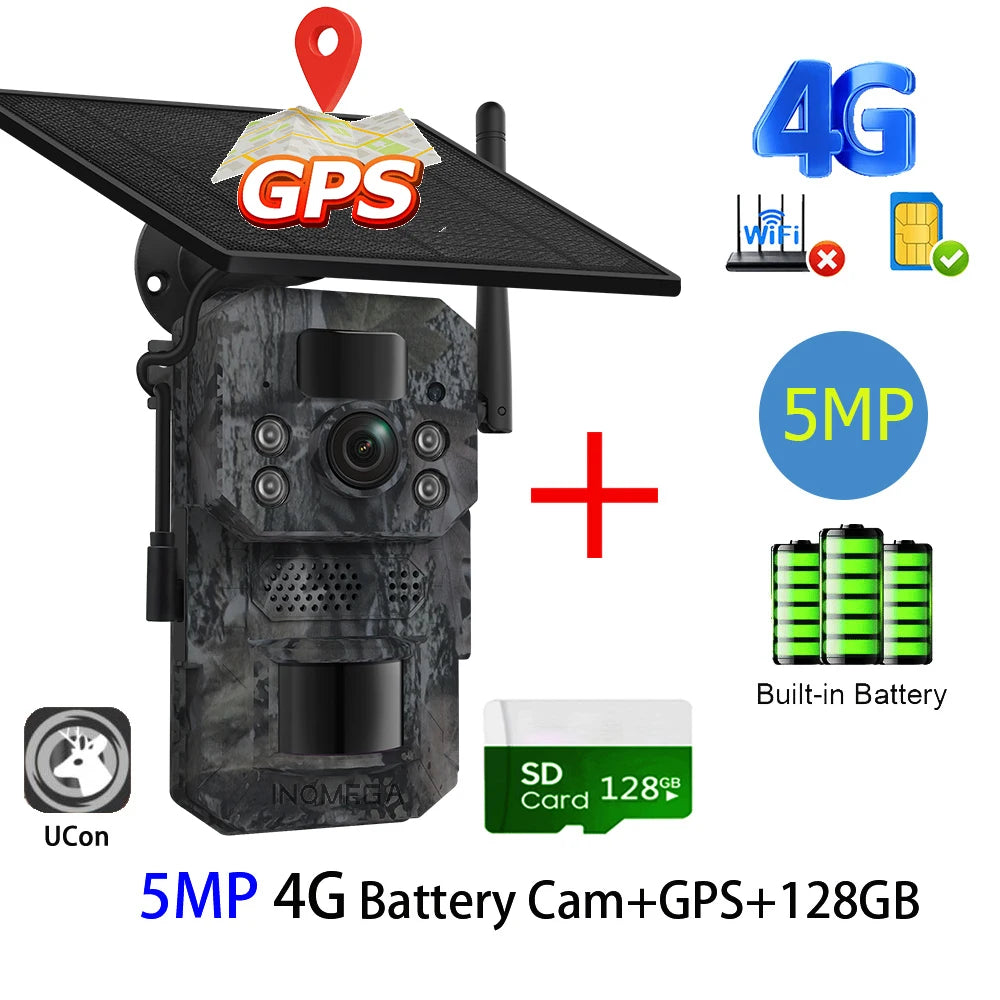 Hunting Trail Cameras 5MP With 940nm Infrared Night Vision Wild Camera Waterproof For Wildlife Monitoring and Scouting
