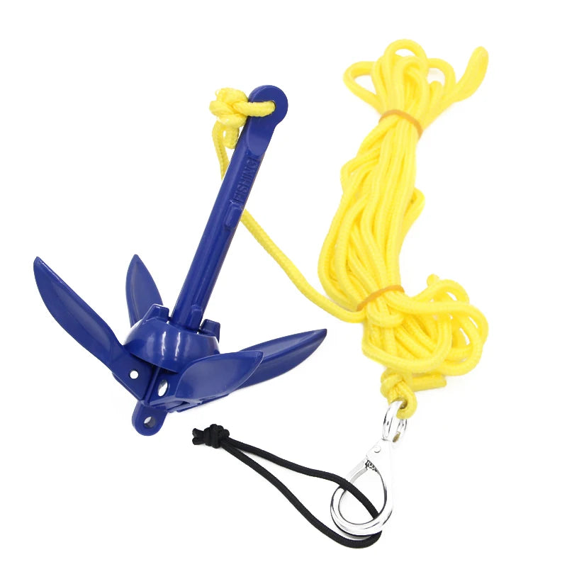 Foldable Aluminum Anchor Kit with Rope for Canoe Kayak Small Boat F-Best WardBoyzPROShop