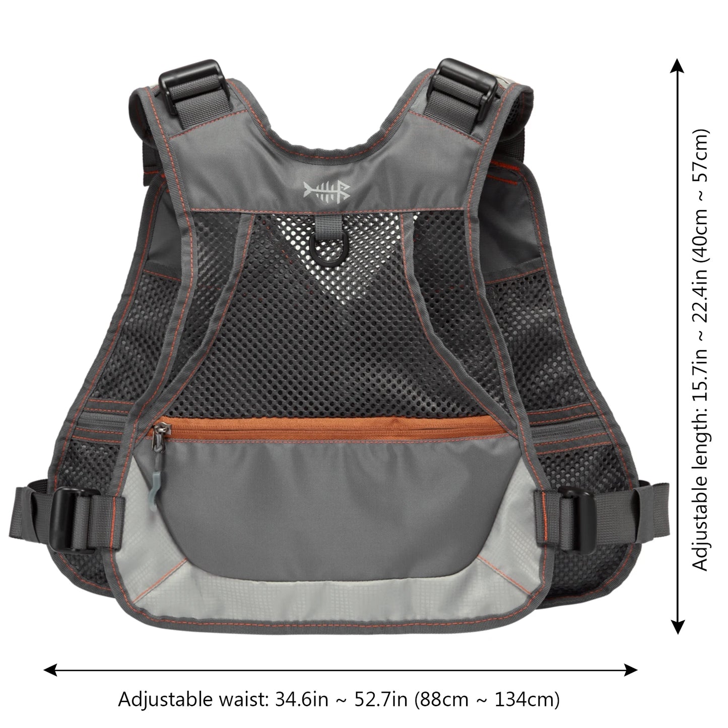 Bassdash FV09 Fly Fishing Vest for Youths Kids Adjustable Size with Multiple Pockets Trout Bass Fishing Gear