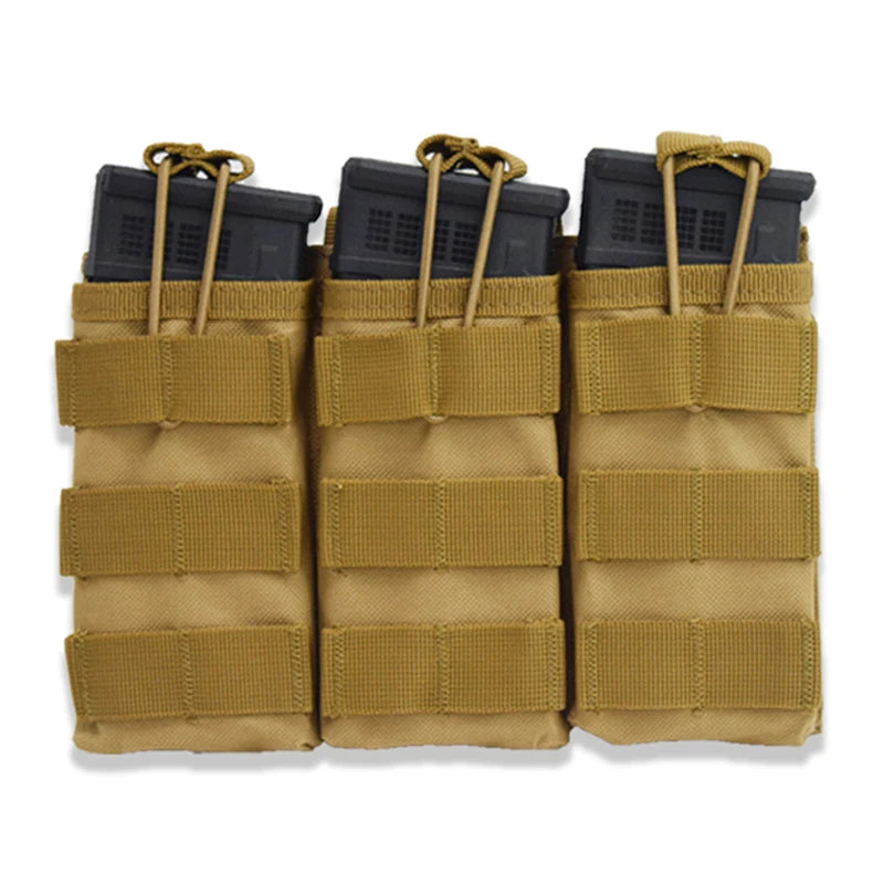 Open Top Single/Double/Triple Molle Magazine Pouch Tactical Pouch Paintball Airsoft Magazine Cartridge Bag Hunting Accessories