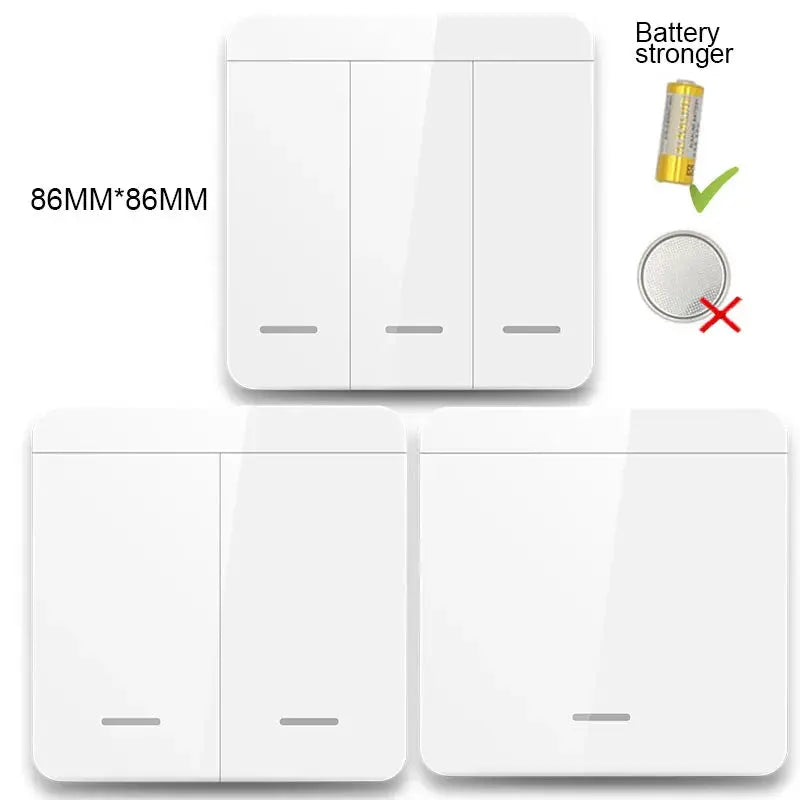 433Mhz Smart Light Switch LED Push Button Switch Universal Wireless Remote Control AC90~250V 10A 1CH Relay controller for Lamp WardBoyzPROShop