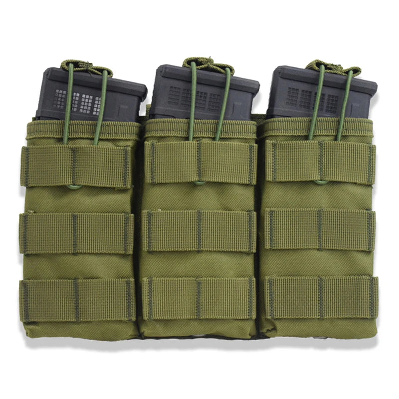 Open Top Single/Double/Triple Molle Magazine Pouch Tactical Pouch Paintball Airsoft Magazine Cartridge Bag Hunting Accessories