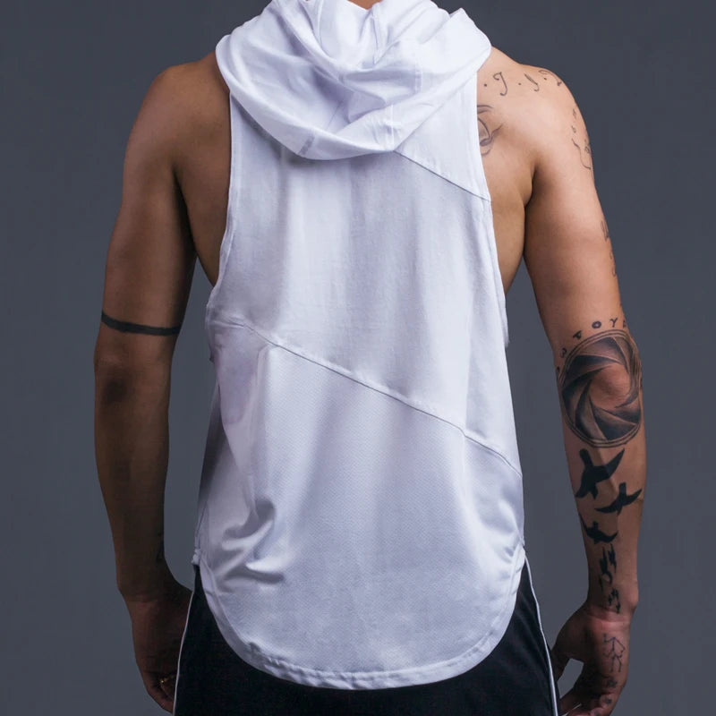 Brand Clothing Bodybuilding Muscle Guys Fitness Mens Gym Hooded Tank Top Vest Stringer Sportswear Cotton Sleeveless Shirt Hoodie WardBoyzPROShop