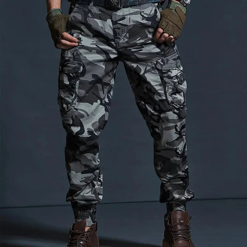 High Quality Khaki Casual Pants Men Tactical Joggers Camouflage Cargo Pants Multi-Pocket Fashions Black Army Trousers Work Wear WardBoyzPROShop