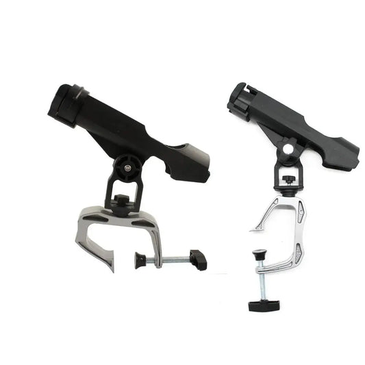 Fishing Boat Rods Holder 360 Degree Rotation Adjustable Power Lock Fishing Rod Racks Folding Holder with Large Clamp Opening WardBoyzPROShop