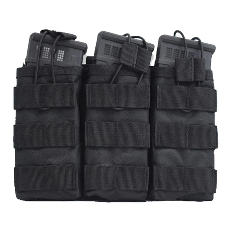 Open Top Single/Double/Triple Molle Magazine Pouch Tactical Pouch Paintball Airsoft Magazine Cartridge Bag Hunting Accessories