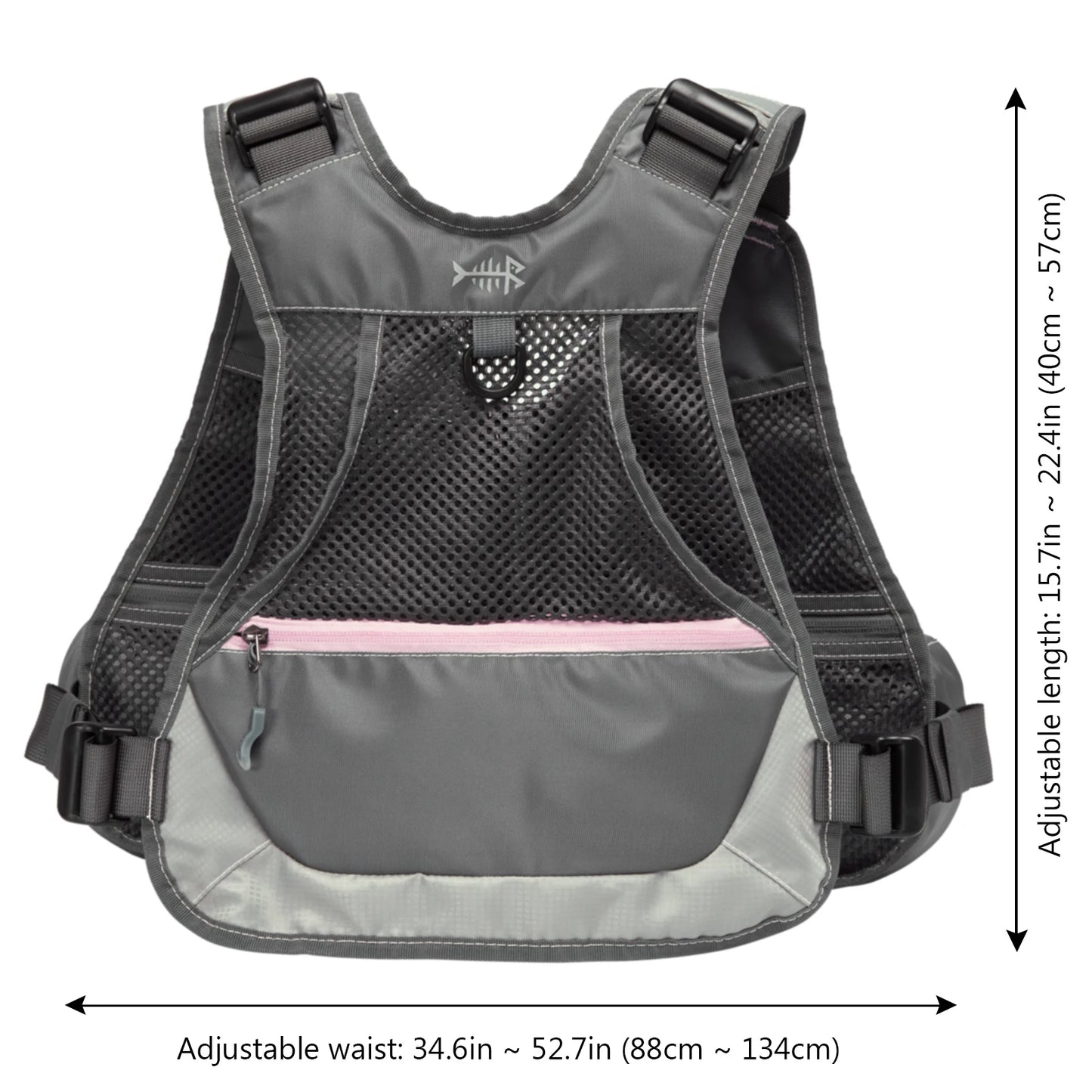 Bassdash FV09 Fly Fishing Vest for Youths Kids Adjustable Size with Multiple Pockets Trout Bass Fishing Gear