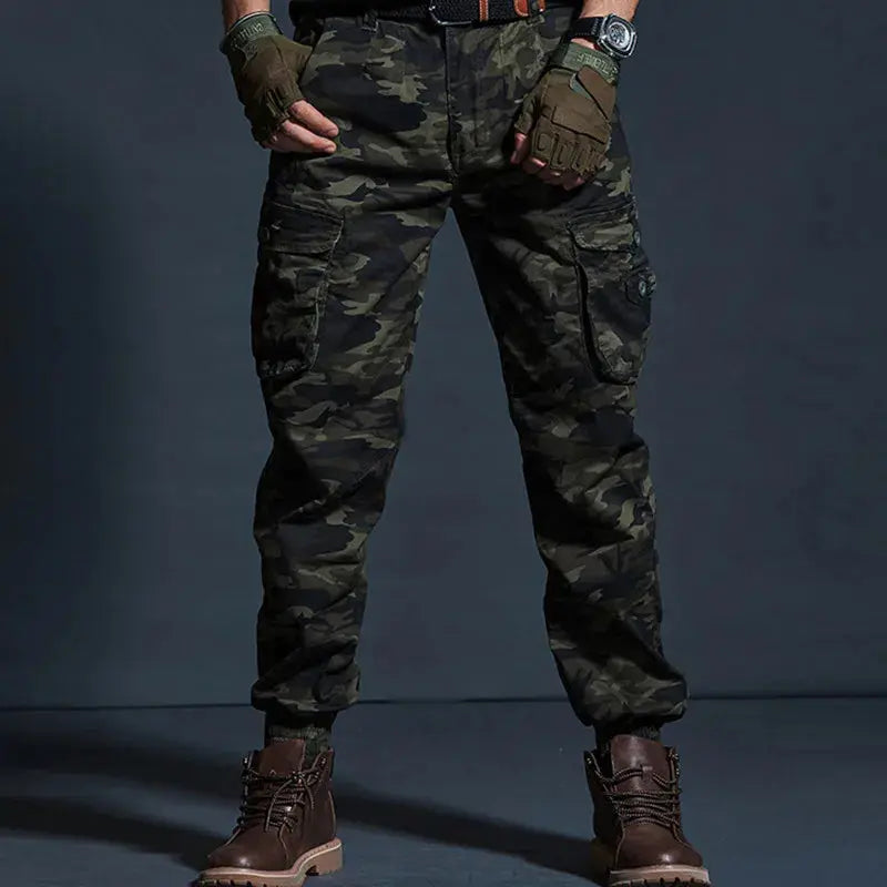 High Quality Khaki Casual Pants Men Tactical Joggers Camouflage Cargo Pants Multi-Pocket Fashions Black Army Trousers Work Wear WardBoyzPROShop