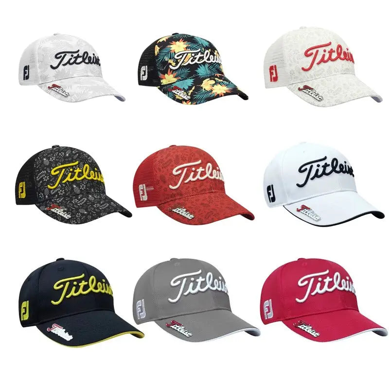 Golf Cap New Arrival Men's and Women's Casual Sports Easiest for Match Breathable Silk Floss Sun Hat with Mark Size Adjustable WardBoyzPROShop