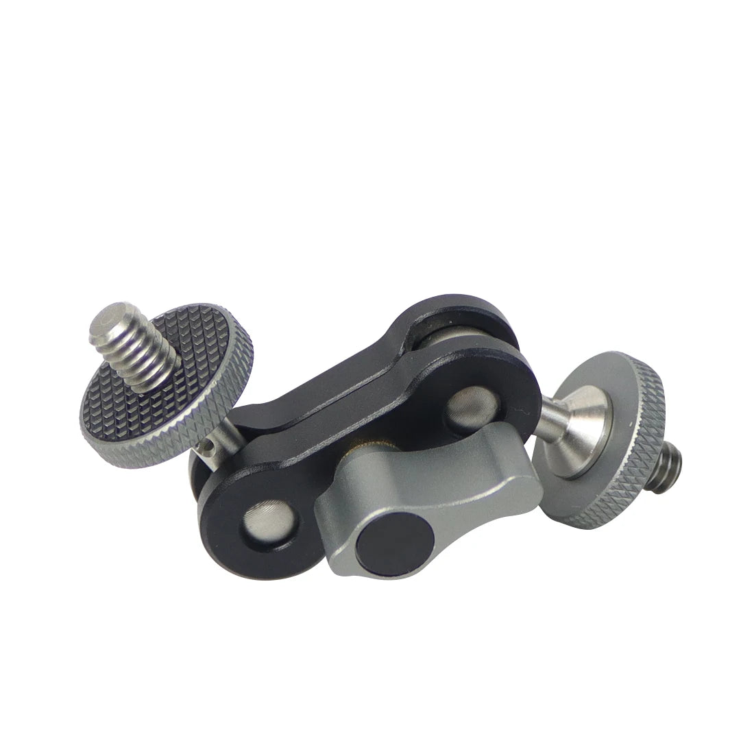 Dual Ball Head Magic Arm Swivel Mount Adapter with 1/4'' Screw for DJI OSMO360 for DSLR Camera Video Monitor Light Mic Bracket