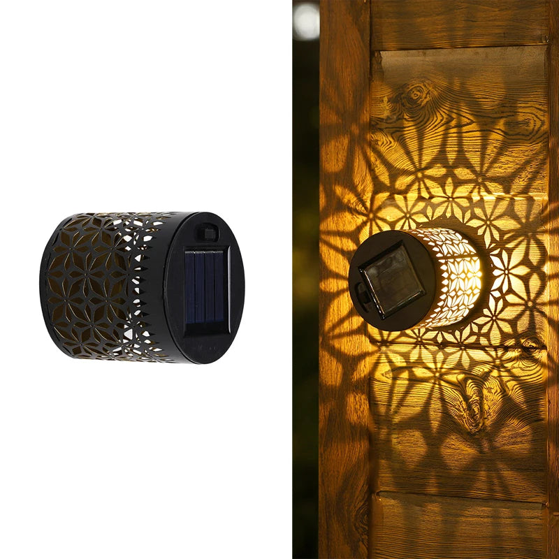 Solar Datura Fence Wall Lights Garden Decoration  Party Courtyard Decoration Solar Garden Light Garden Patio Walkway Decor