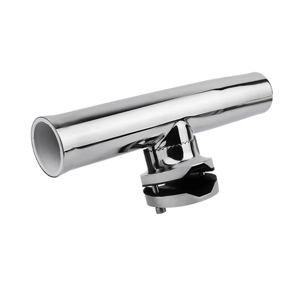 Marine Adjustable Fishing Rod Holder Stainless Steel 360 Degrees Rotation Clamp-on Rail 19-26mm/25-32mm/32-50mm Boat Accessories