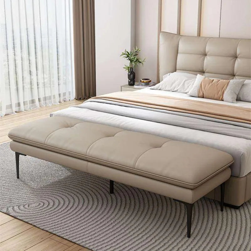 Bedroom Bed End Stool Bench Entry Nordic Upholstered Stool Leather Piano Mueble Recibidor De Entrada Furniture Living Room