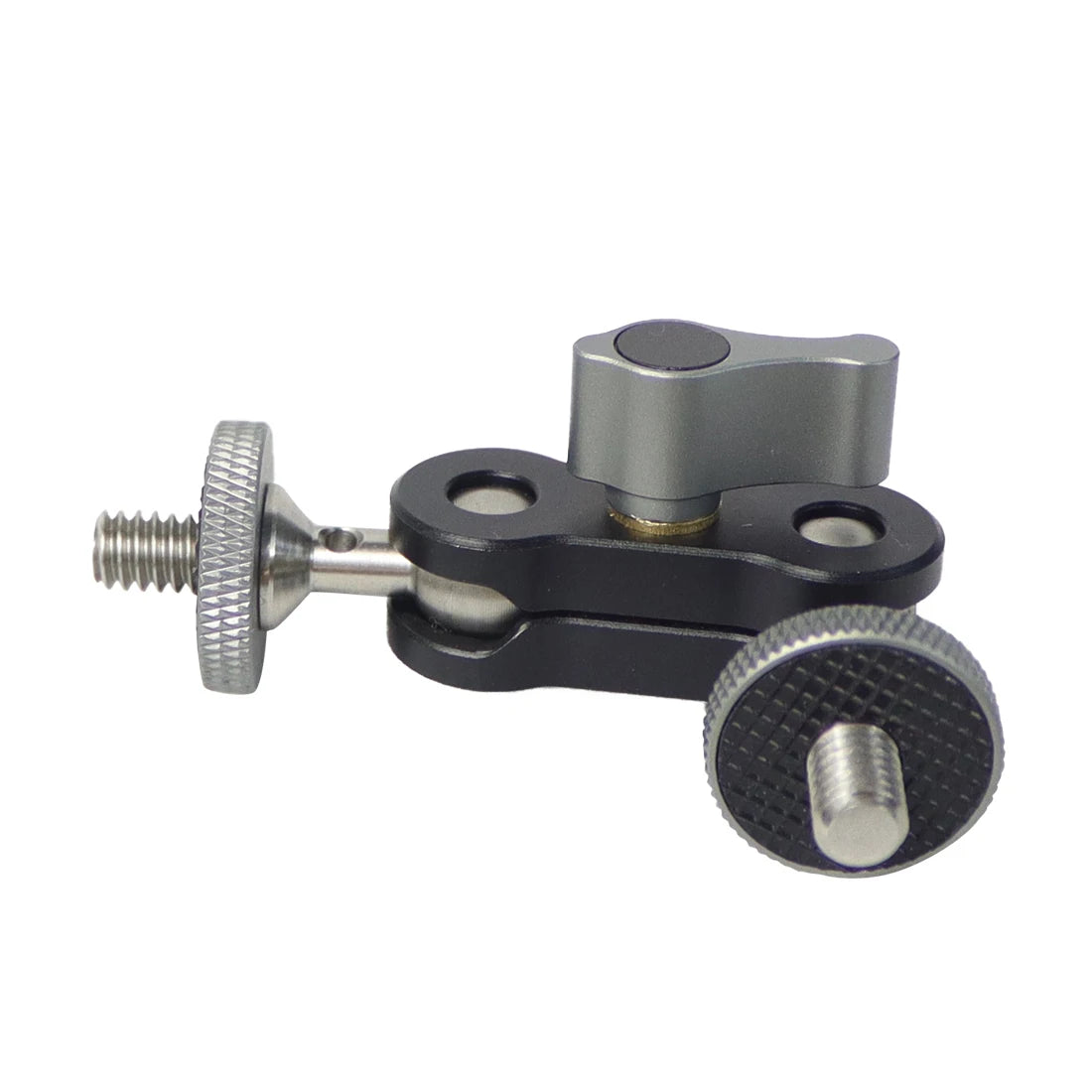 Dual Ball Head Magic Arm Swivel Mount Adapter with 1/4'' Screw for DJI OSMO360 for DSLR Camera Video Monitor Light Mic Bracket