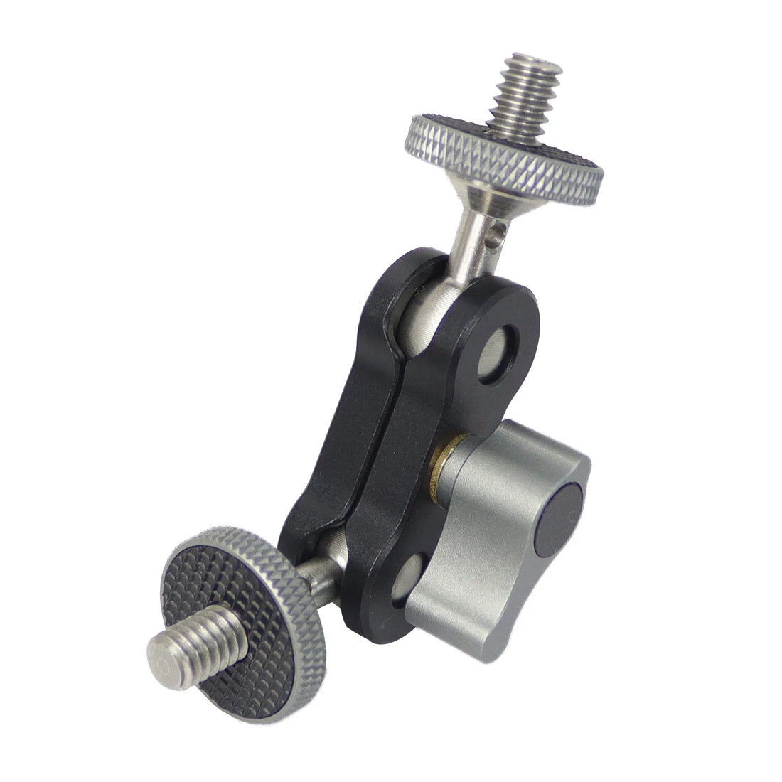 Dual Ball Head Magic Arm Swivel Mount Adapter with 1/4'' Screw for DJI OSMO360 for DSLR Camera Video Monitor Light Mic Bracket