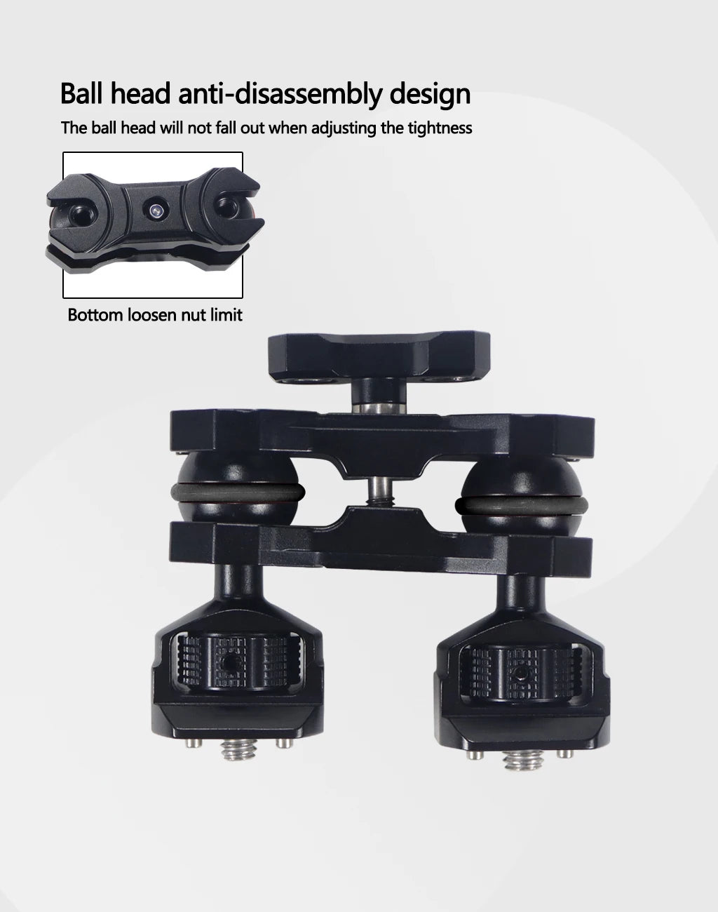 New Upgraded Universal Adjustable Double ballhead 1/4 to 3/8 Magic Arm Monitor Bracket DSLR Cameras Cage Accessories Support 5kg