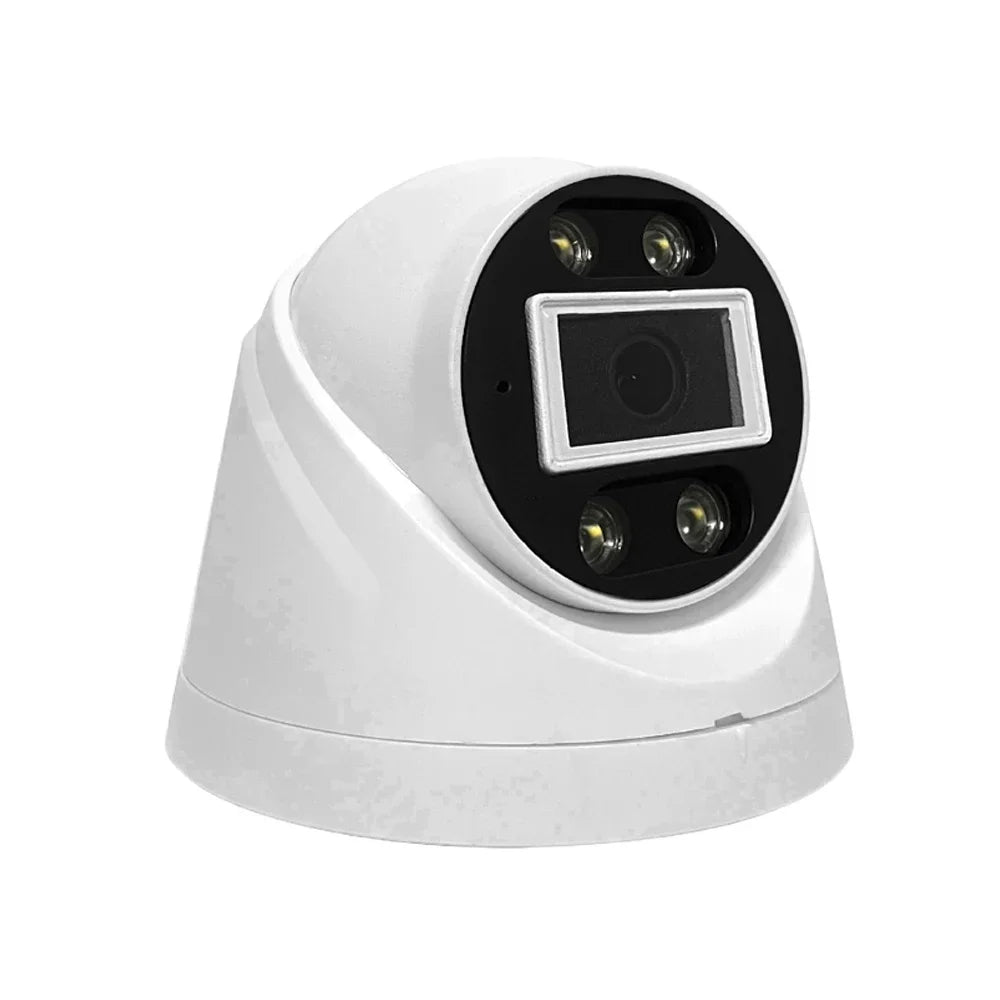 5MP POE IP Dome Camera with Audio Mic - Full Color RGB Day/Night Vision, 4MP HD, DC12V/48V POE, H.265, ONVIF, XMEYE Indoor Home