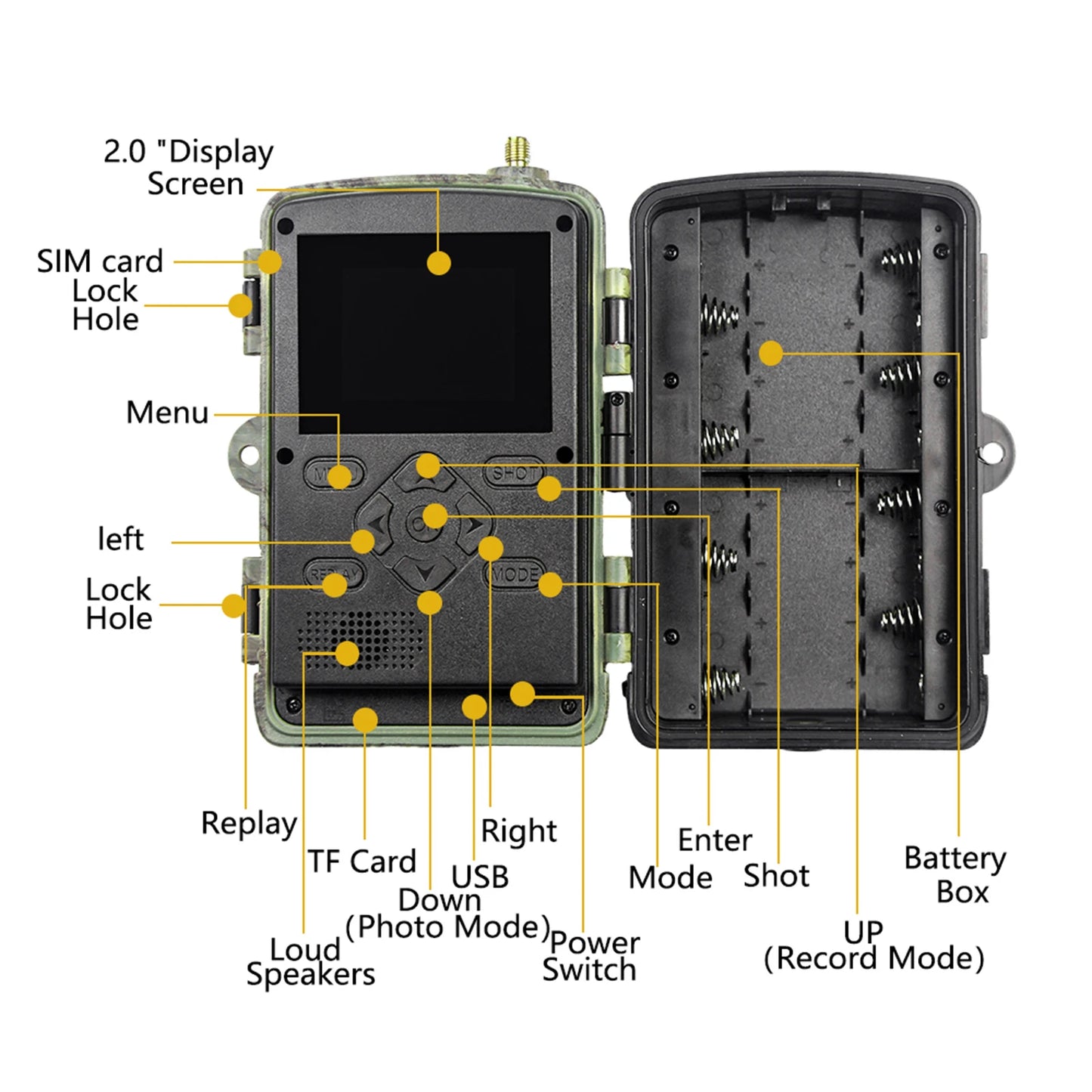 4G Trail Camera 8K Video 60MP Images PIR120°15M-20M Super-Fast Reflex Trigger Wildlife Camera with APP Cloud Storage Infrared
