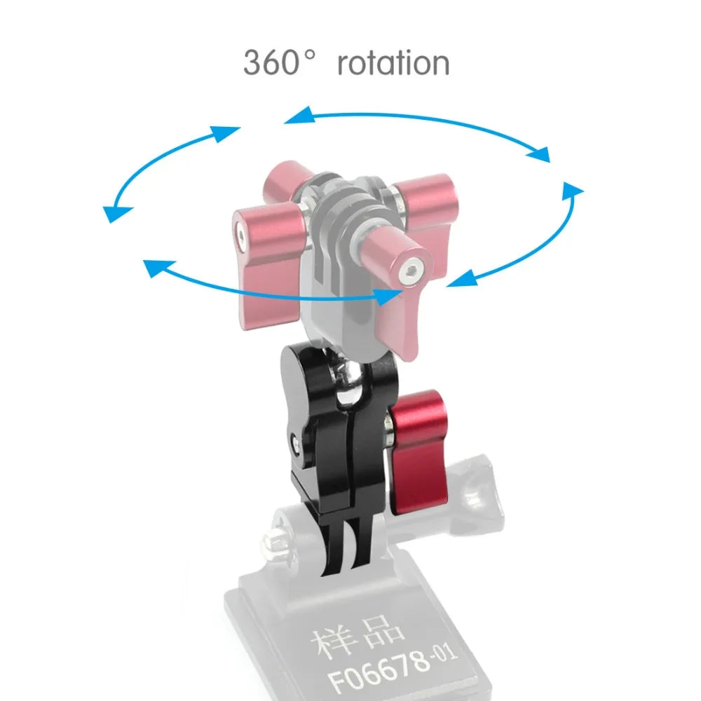 360° Rotation Ball Head Magic Arm for Gopro Osmo Insta360 Stand Monitor Light Mic Holder Tripod Adapter Helmet Extension Mount