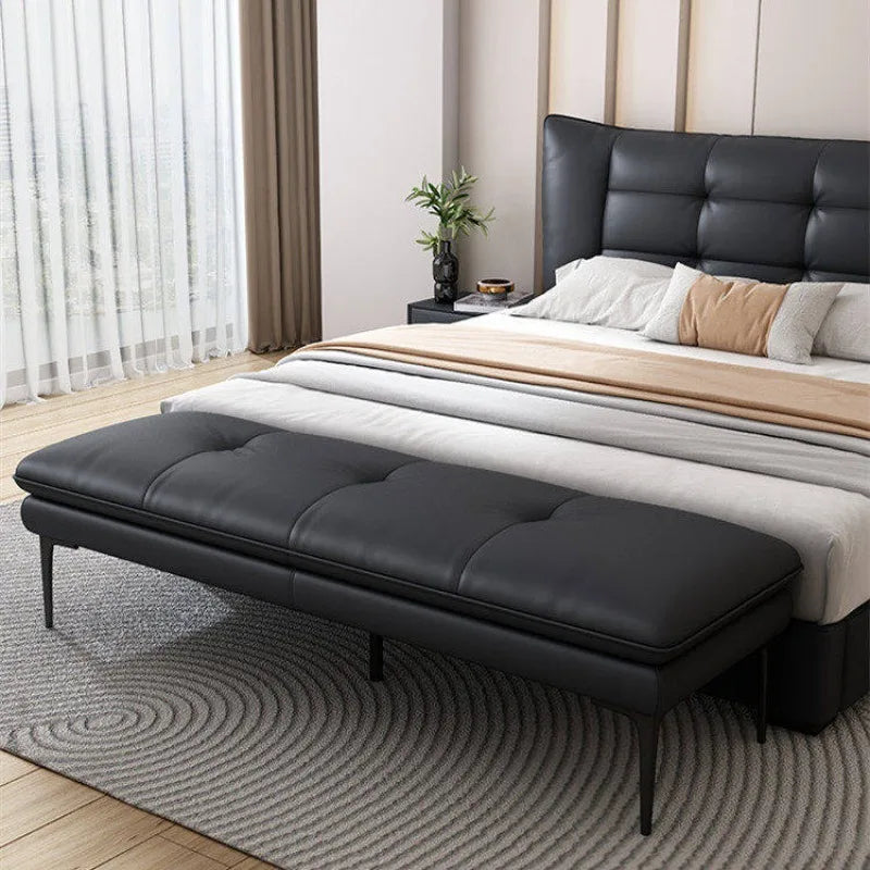 Bedroom Bed End Stool Bench Entry Nordic Upholstered Stool Leather Piano Mueble Recibidor De Entrada Furniture Living Room