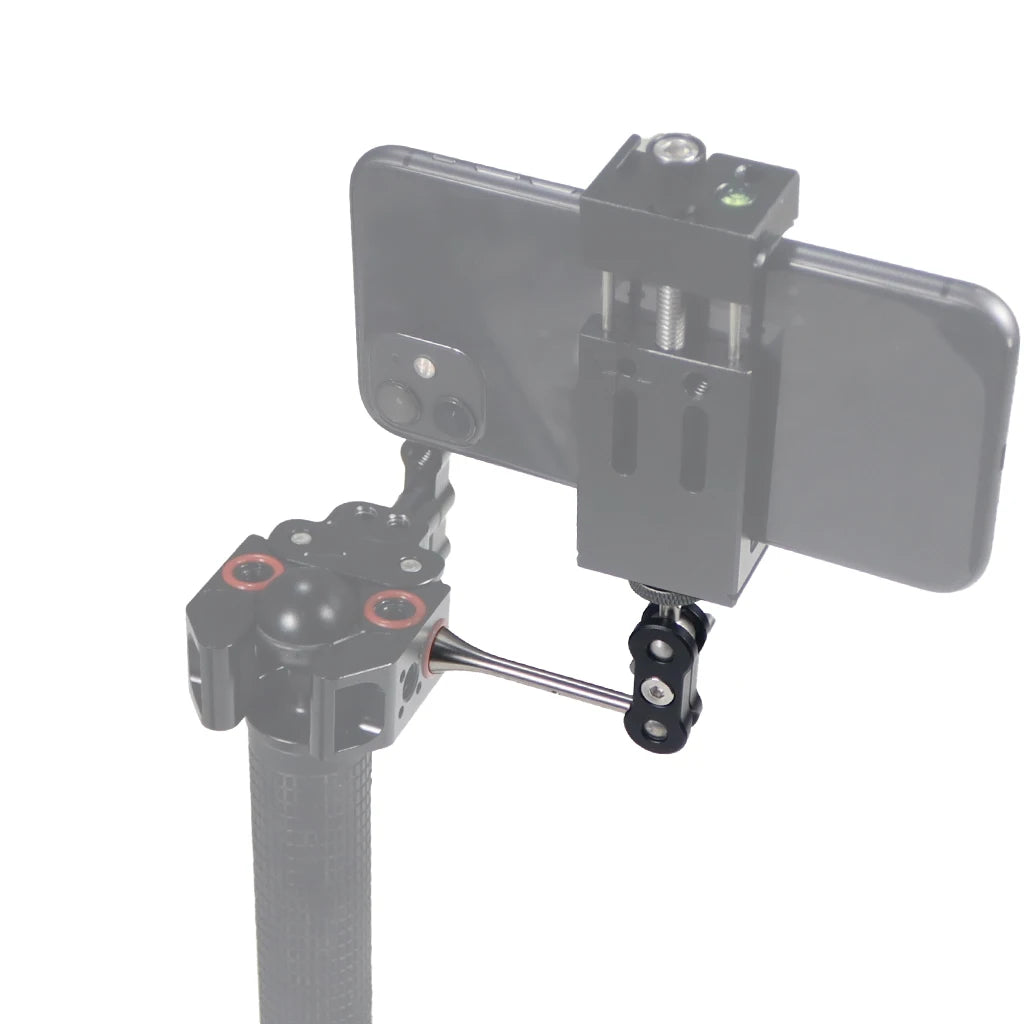 Dual Ball Head Magic Arm Swivel Mount Adapter with 1/4'' Screw for DJI OSMO360 for DSLR Camera Video Monitor Light Mic Bracket