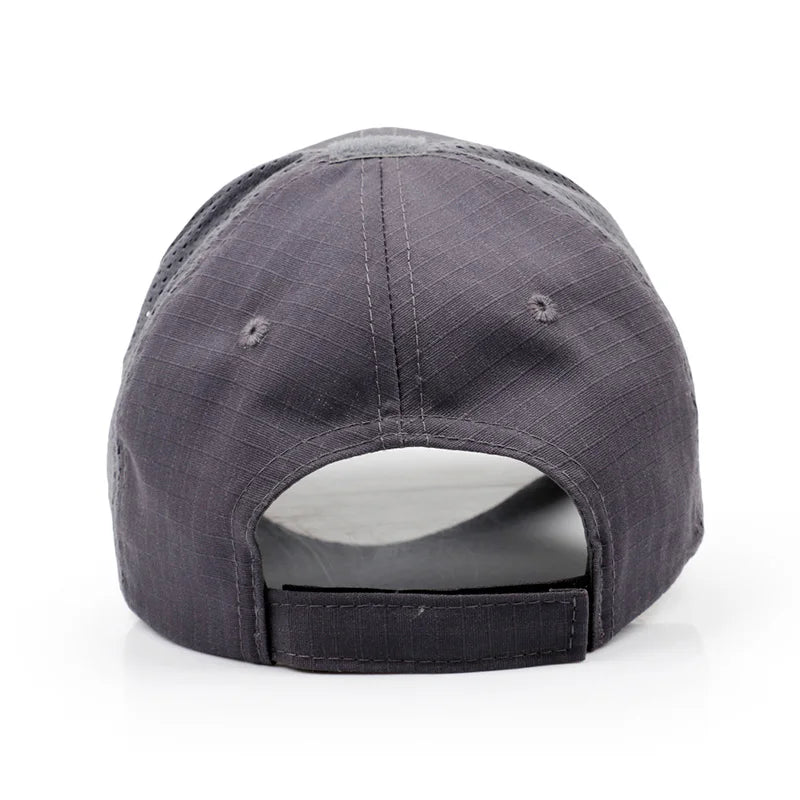 2024 New Summer Camouflage Skull Baseball Mesh Cap Adjustable Airsoft Outdoor Tactical Hiking Casquette Hats For Men Women