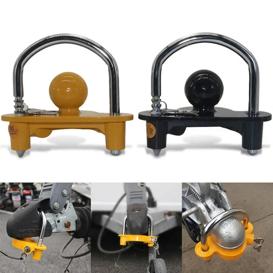 1 Pcs Universal Anti-Theft Lock Hitch Coupling Lock Trailer Parts Tow Ball Caravan Camping Anti Theft Trailer Accessories WardBoyzPROShop