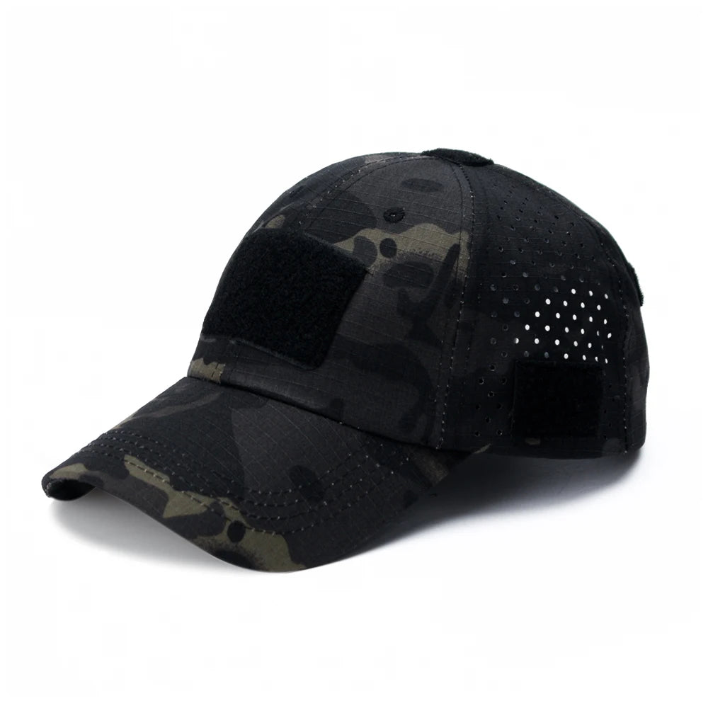 Unisex Camouflage Outdoor Baseball Cap Breathable Sun Protection Hat For Hunting Hiking Running Fishing Camping