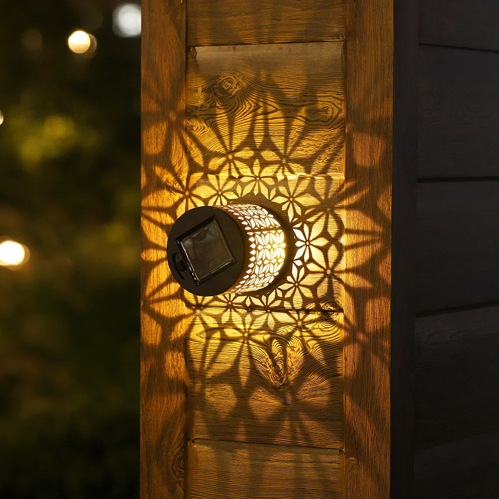 Solar Datura Fence Wall Lights Garden Decoration  Party Courtyard Decoration Solar Garden Light Garden Patio Walkway Decor