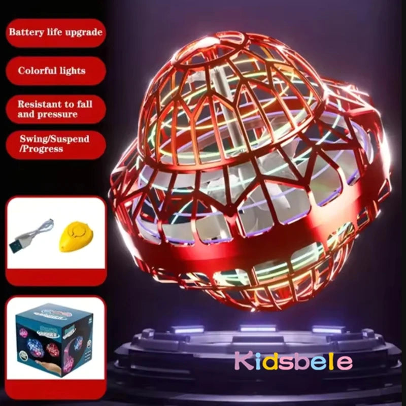 Kids Flying Ball Toy Magic Intelligent Sensor Floating Spinning UFO Shape Flying Ball Summer Indoor Outdoor Toy Birthday Gift