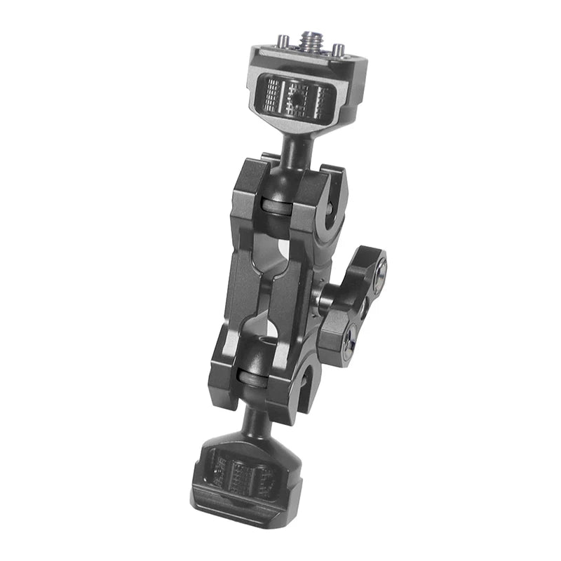 New Upgraded Universal Adjustable Double ballhead 1/4 to 3/8 Magic Arm Monitor Bracket DSLR Cameras Cage Accessories Support 5kg